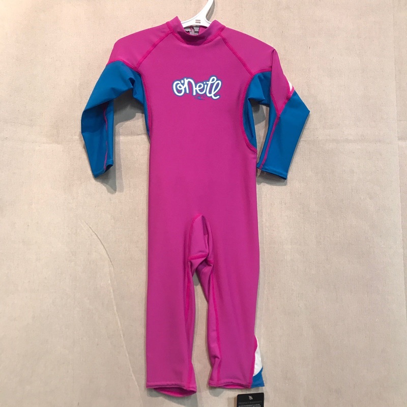 Toddler Girls Rashies O'Neill OZone Full 4307G - AI2-Berry/Sky/Wht