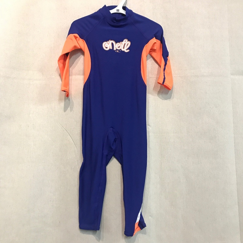 Toddler Girls Rashies O'Neill OZone Full 4307G - AI4-Cobalt/Papaya/Wh