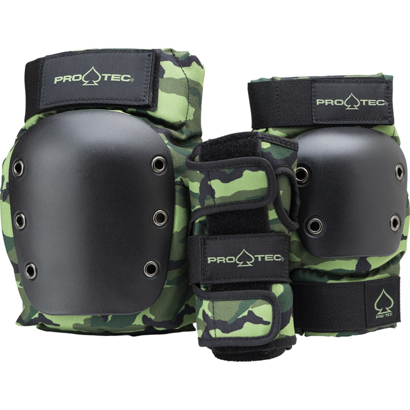 Protective Gear (Skate) - Pro-tec Jr. Street Gear 3-Pack - Open Back - Camo