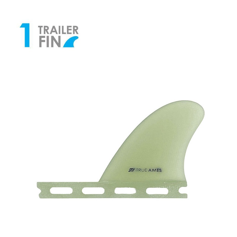 2.5" Trailer Single - Futures Compatible (Solid Fiberglass) - clear