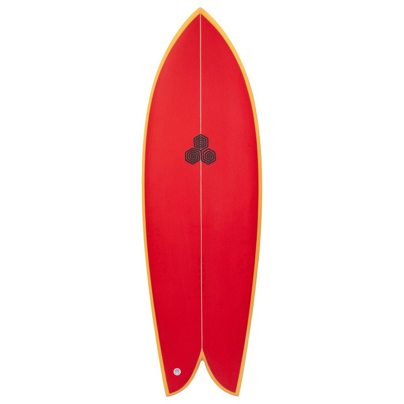 Channel Islands - Febs Fish 6'1 PU RED / YELLOW Futures