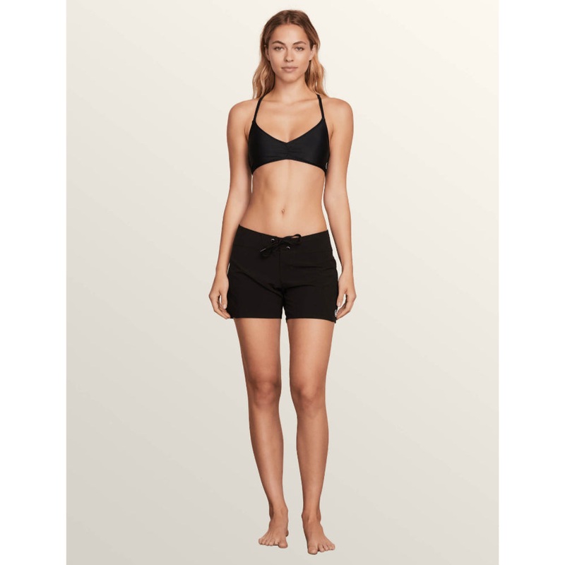 Volcom Women's Boardshort - Simply Solid 5" - Black (BLK)