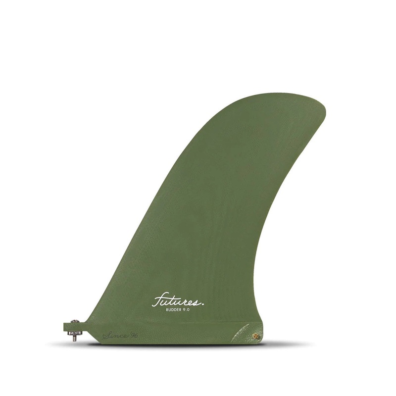 Futures - SINGLE FIN - Rudder 9" - Hunter Green