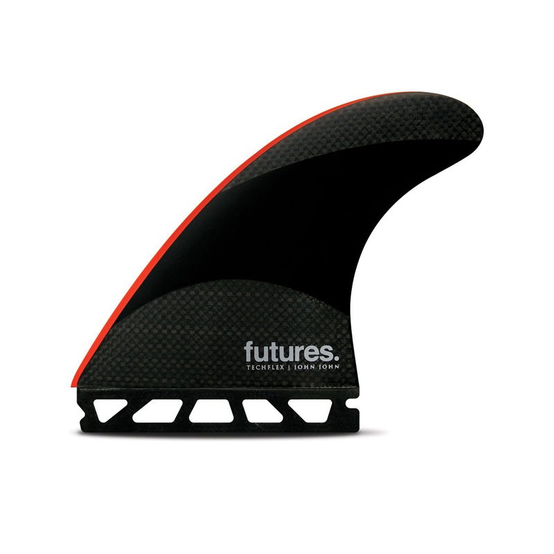 Futures - THRUSTER - JJ2 JOHN JOHN (L) - Black/Bright Red - Techflex
