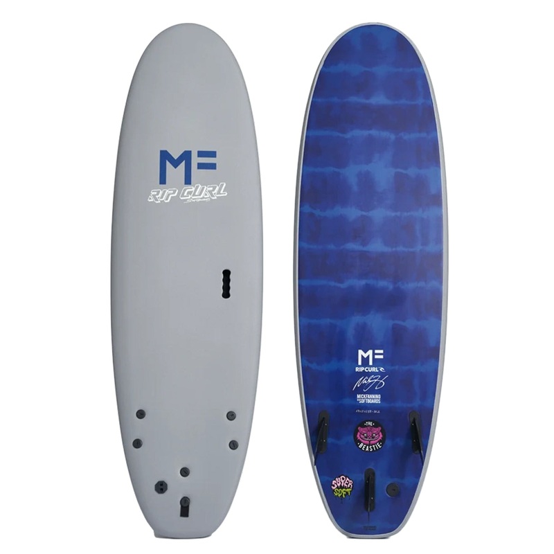 MF Mick Fanning x Rip Curl SS Beastie 8'0 TRI - Grey Multi Box