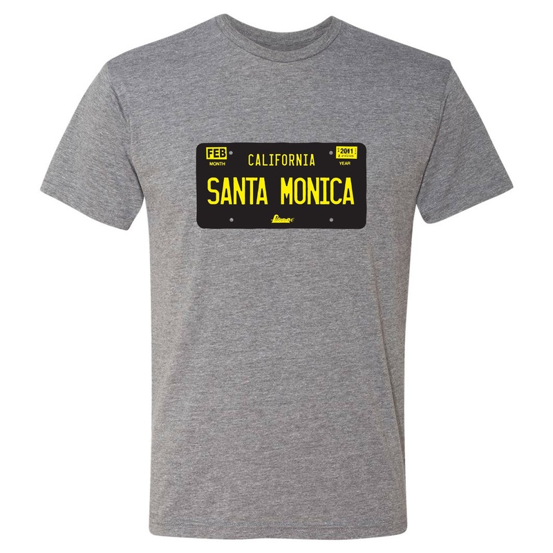 Poseidon Santa Monica License Tee - Heather Grey