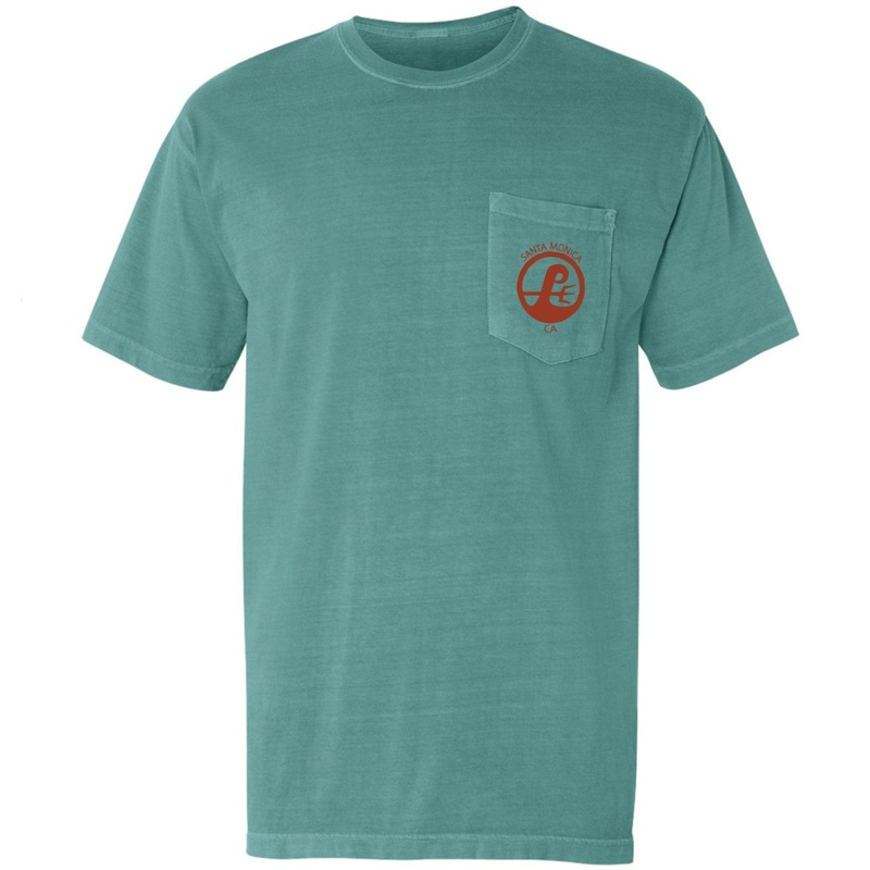 Poseidon Surf Shop Classic Pocket Tee - Seafoam