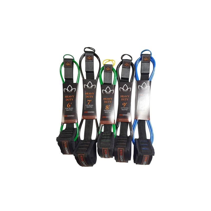 Stay Covered Heavy Duty Hand Tied Surf Leash