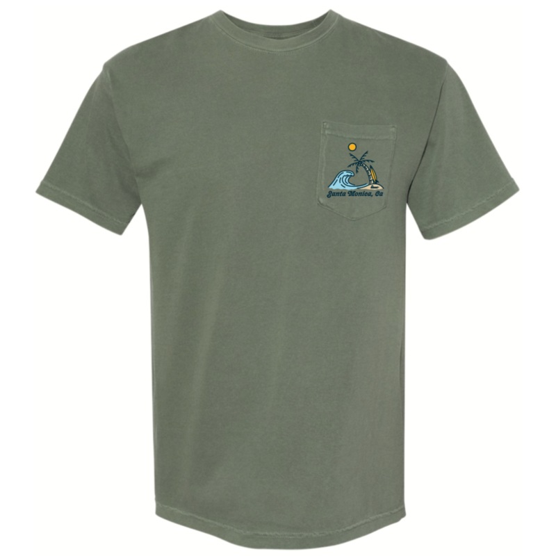 Poseidon Santa Monica Pocket Tee - Moss Green