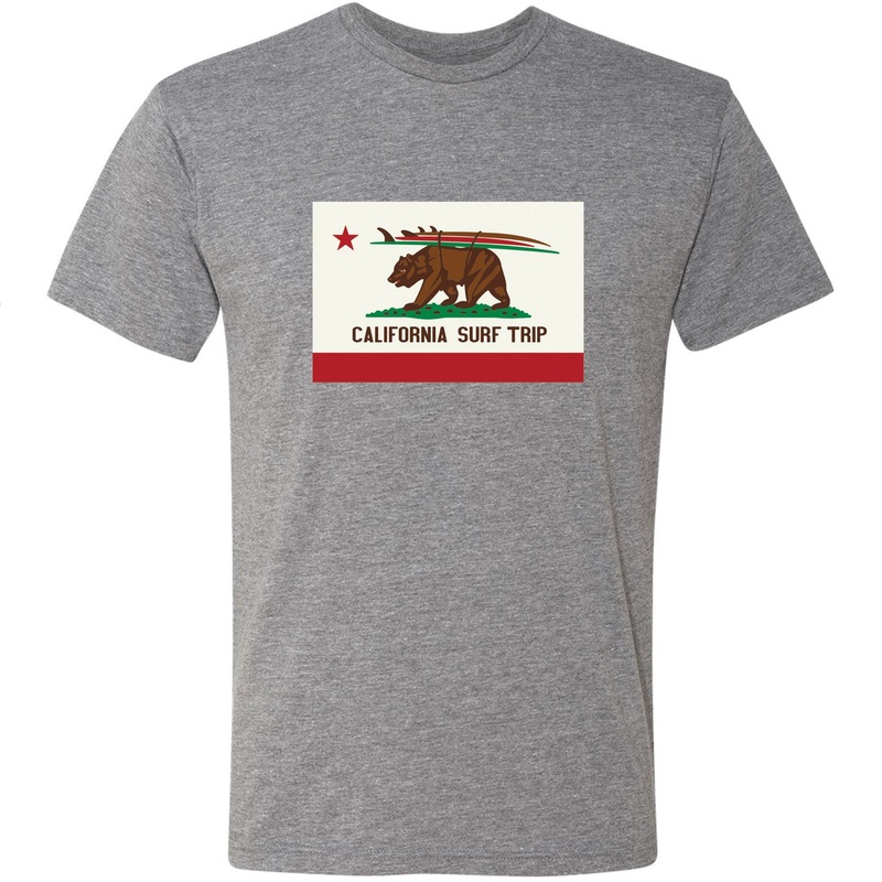 Poseidon California Surf Trip Tee - Heather Grey