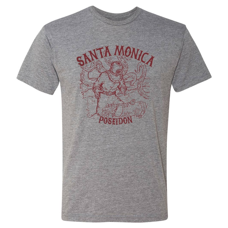 Poseidon Santa Monica Treasure Tee - Heather Grey