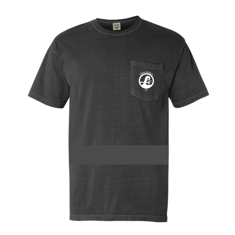 Poseidon Surf Shop Classic Pocket Tee - Pepper Grey