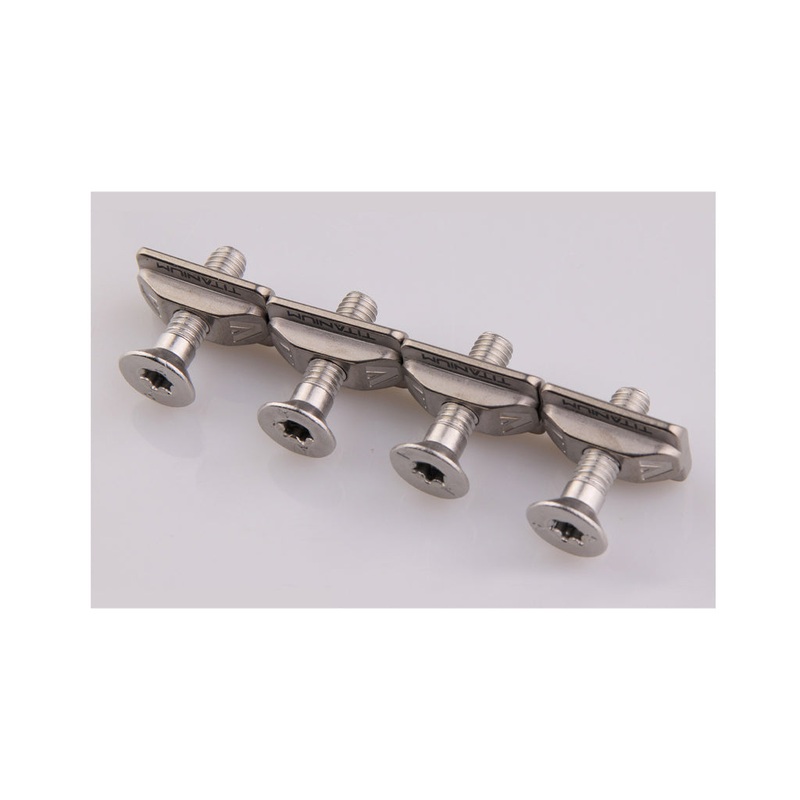 Armstrong Generic Titanium T Nut Foil Track Hardware Set - (Countersunk Screws)