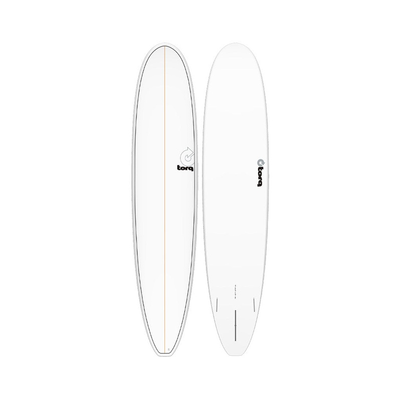 Torq TET Longboard White Pinline Surfboard