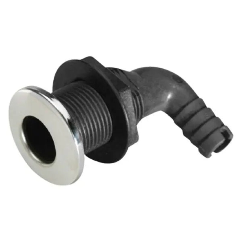 Thru Hull Elbow - Vent - 1" Diameter - 1" and 1 1/8" hose