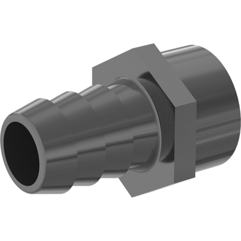 Plastic Barbed Hose Fitting - 3/4" NPT to 3/4" Hose Barb