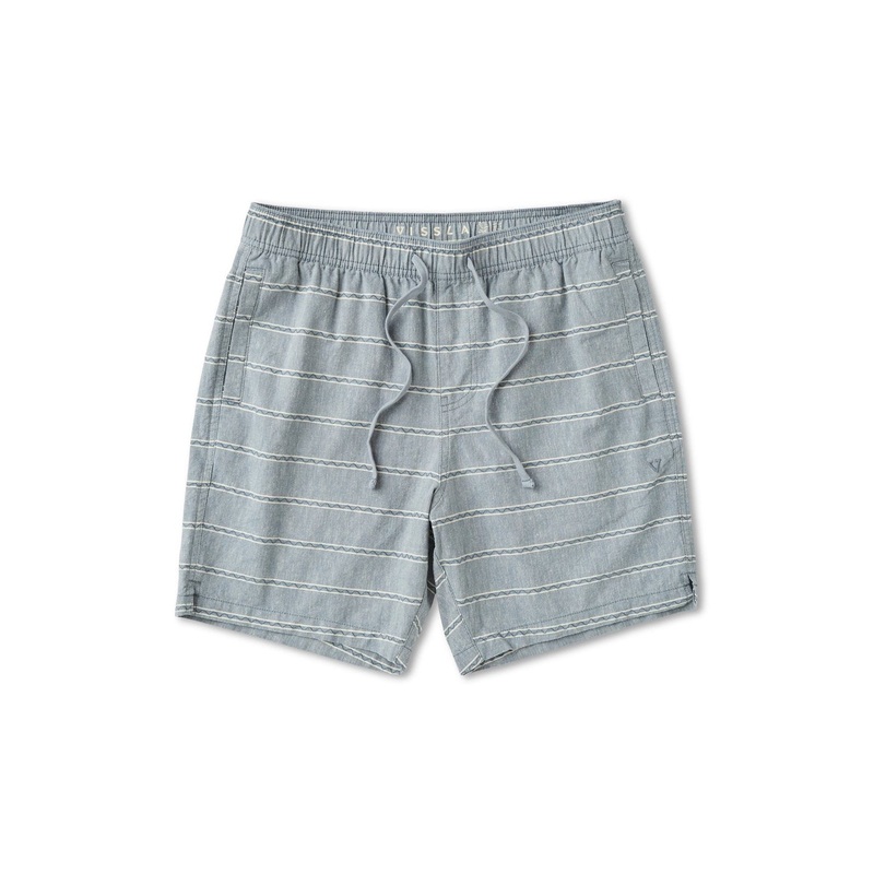 J. Linen Stripe Elastic Eco 16.5" Boys Walkshort