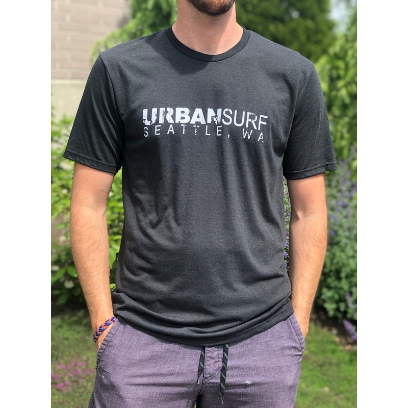 Urban Surf Tech Logo Tee - Black Frost