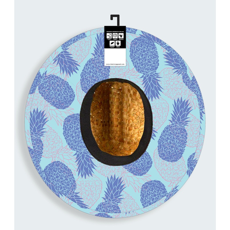 Surf Station Apex Straw Lifeguard Hat - Haole Blue