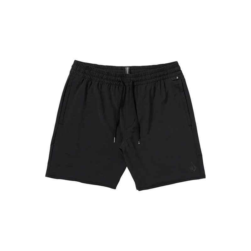Volcom Nomoly Elastic Waist 18" Men's Walkshorts - Black