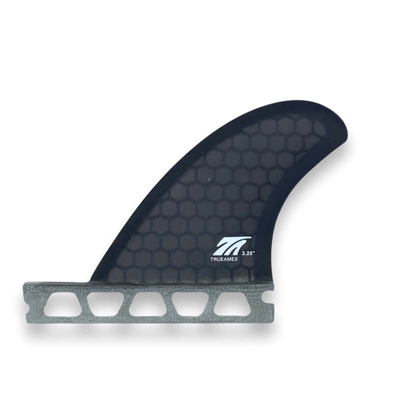 True Ames Side Bite 3.25" Futures Fin Set - Smoke Hexcore