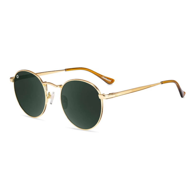 Knockaround Love & Haights Men's Sunglasses - Gold/Aviator Green Polarized