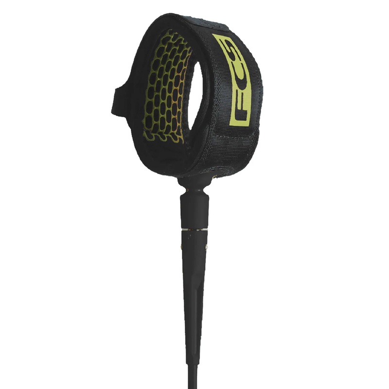 FCS Competition Essential Surfboard Leash - 5'/Coal Lime