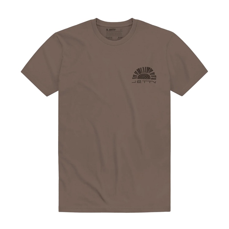 Jetty Nearshore Men's S/S T-Shirt - Brown