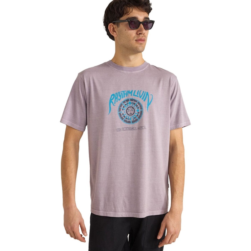 Rhythm Universal Sound Vintage Men's S/S T-Shirt - Plum