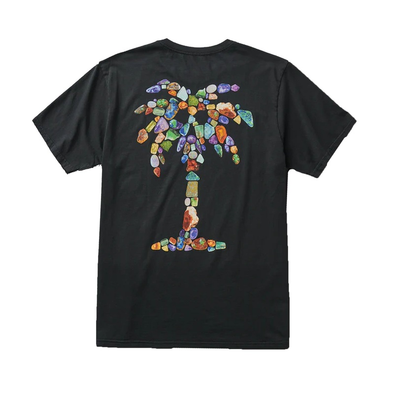 Roark Opal Palm Men's S/S T-Shirt - Black