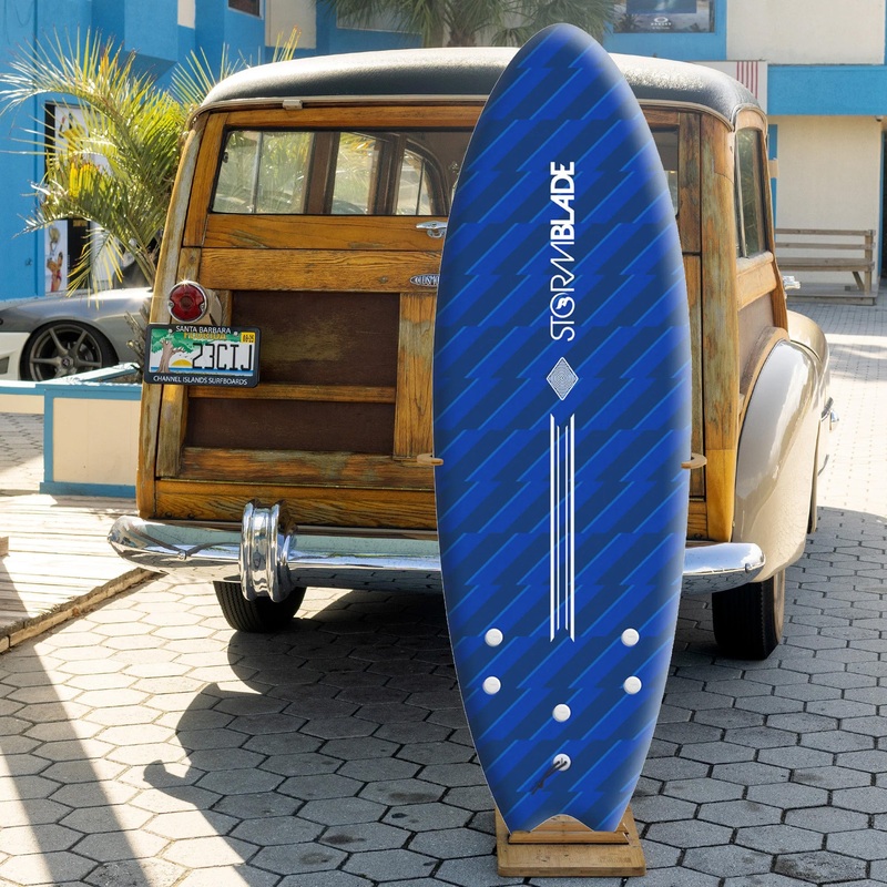 Storm Blade Swallow 5'6 Soft Surfboard - Blizzard Navy
