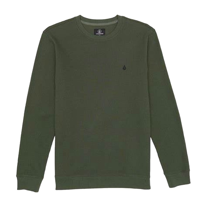 Volcom Gridstone Crew Men's L/S Shirt - Squadron Green