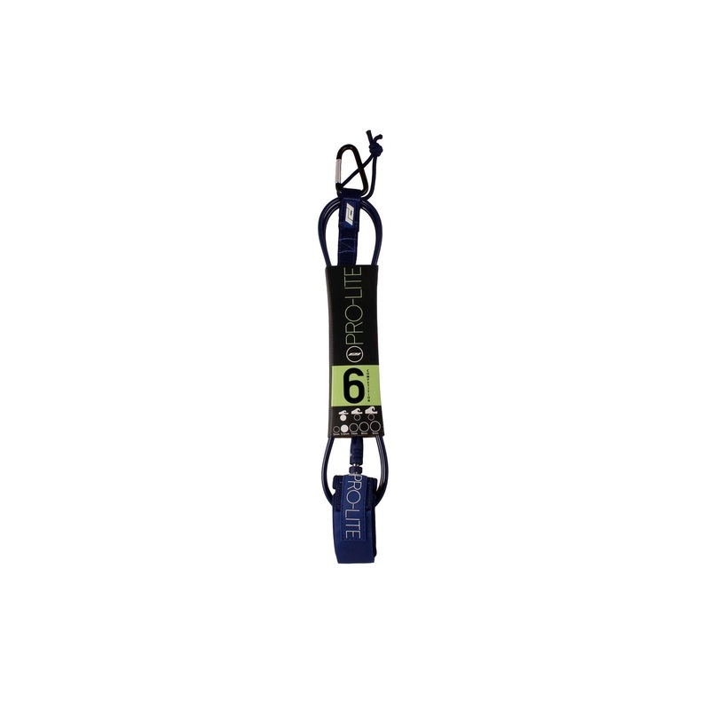 Pro-Lite Super Comp Double Swivel Surfboard Leash - 6'/Navy